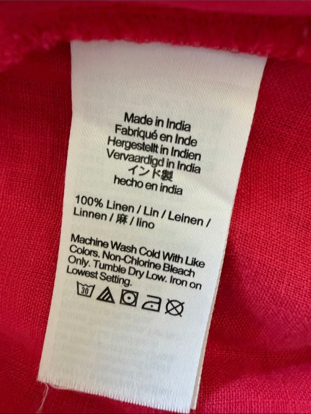 J Crew Soleil Pant Linen Strawberry Sunrise size 2X